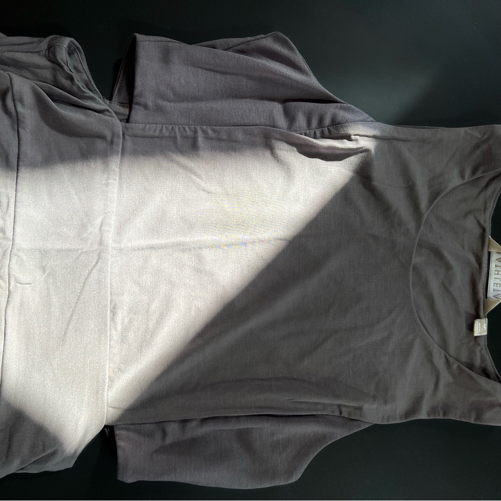 Athleta maxi dress gray with cutouts